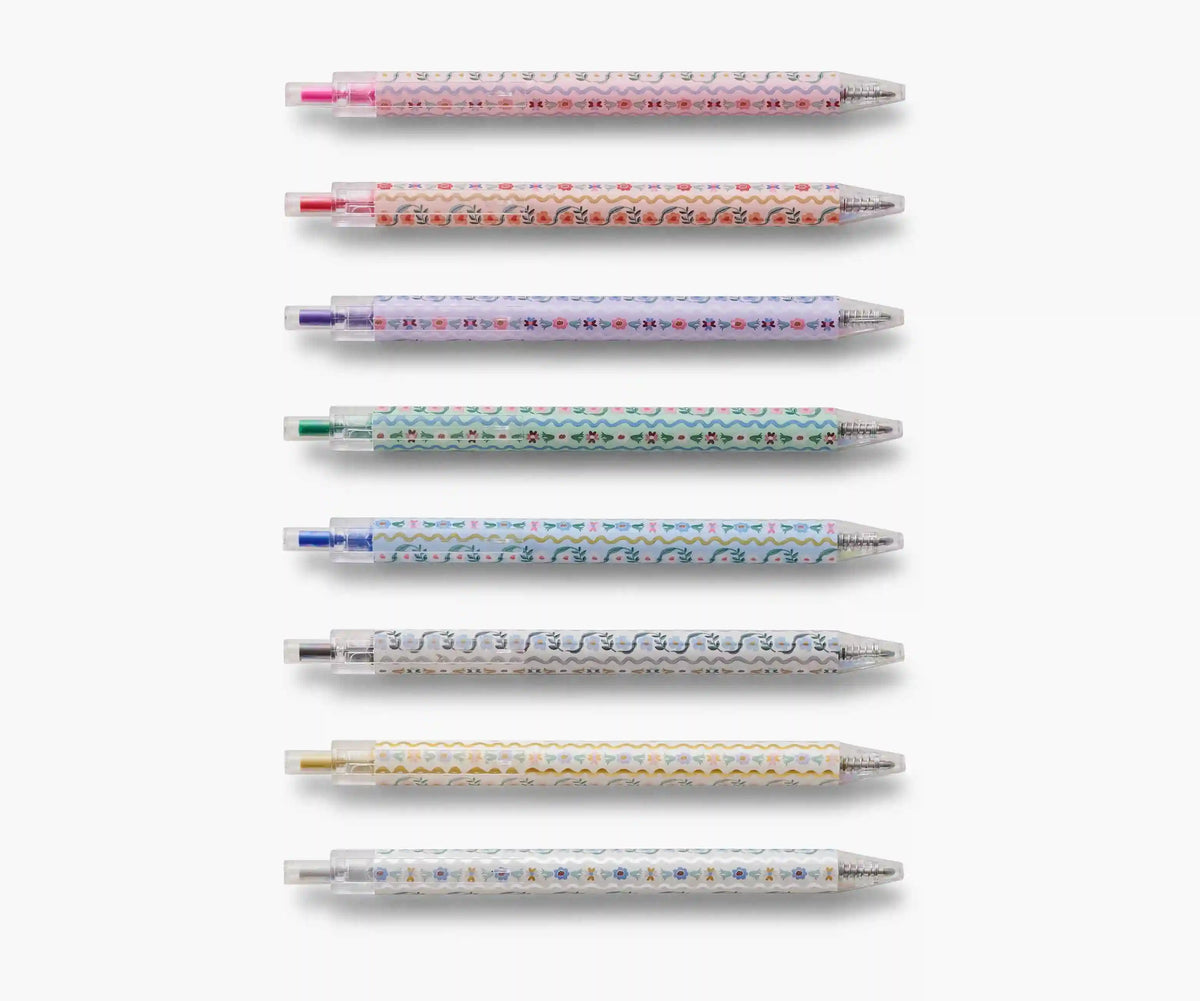 Gel Pen Set of 8 - Delphine