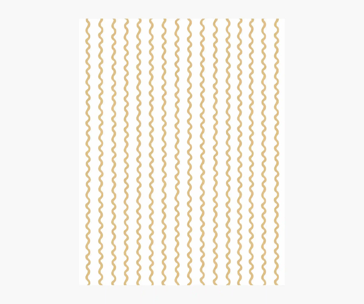 Rickrack Wallpaper Sample - Metallic Gold