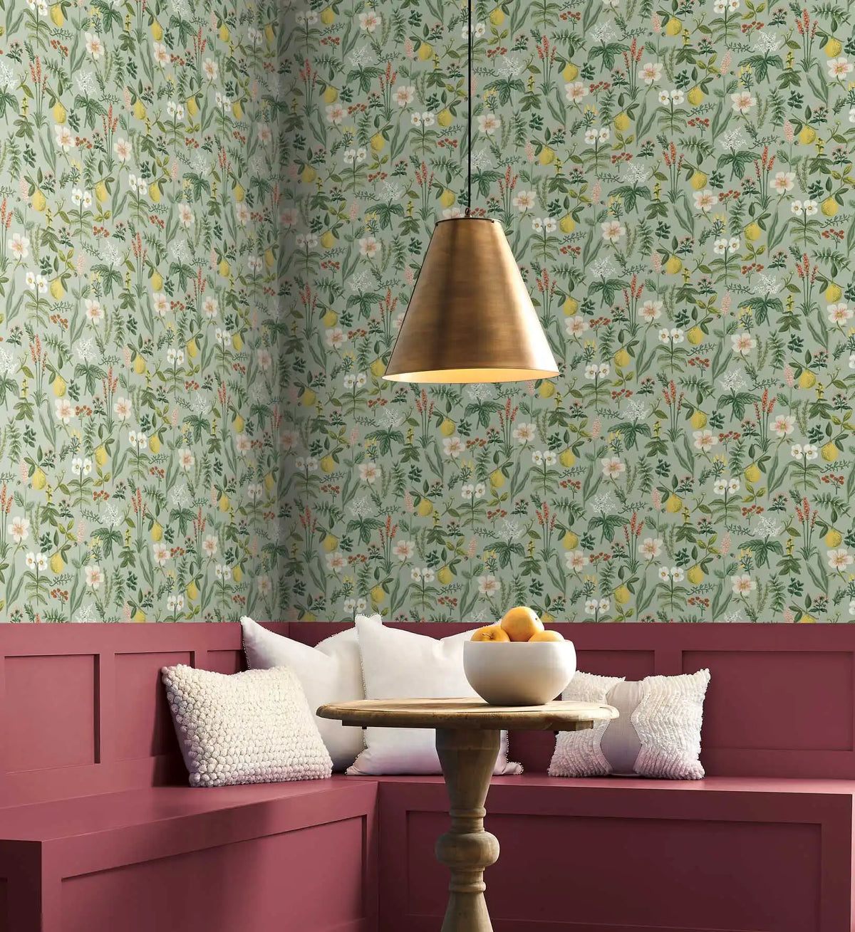 Herb Garden Peel & Stick Wallpaper Sample - Sage