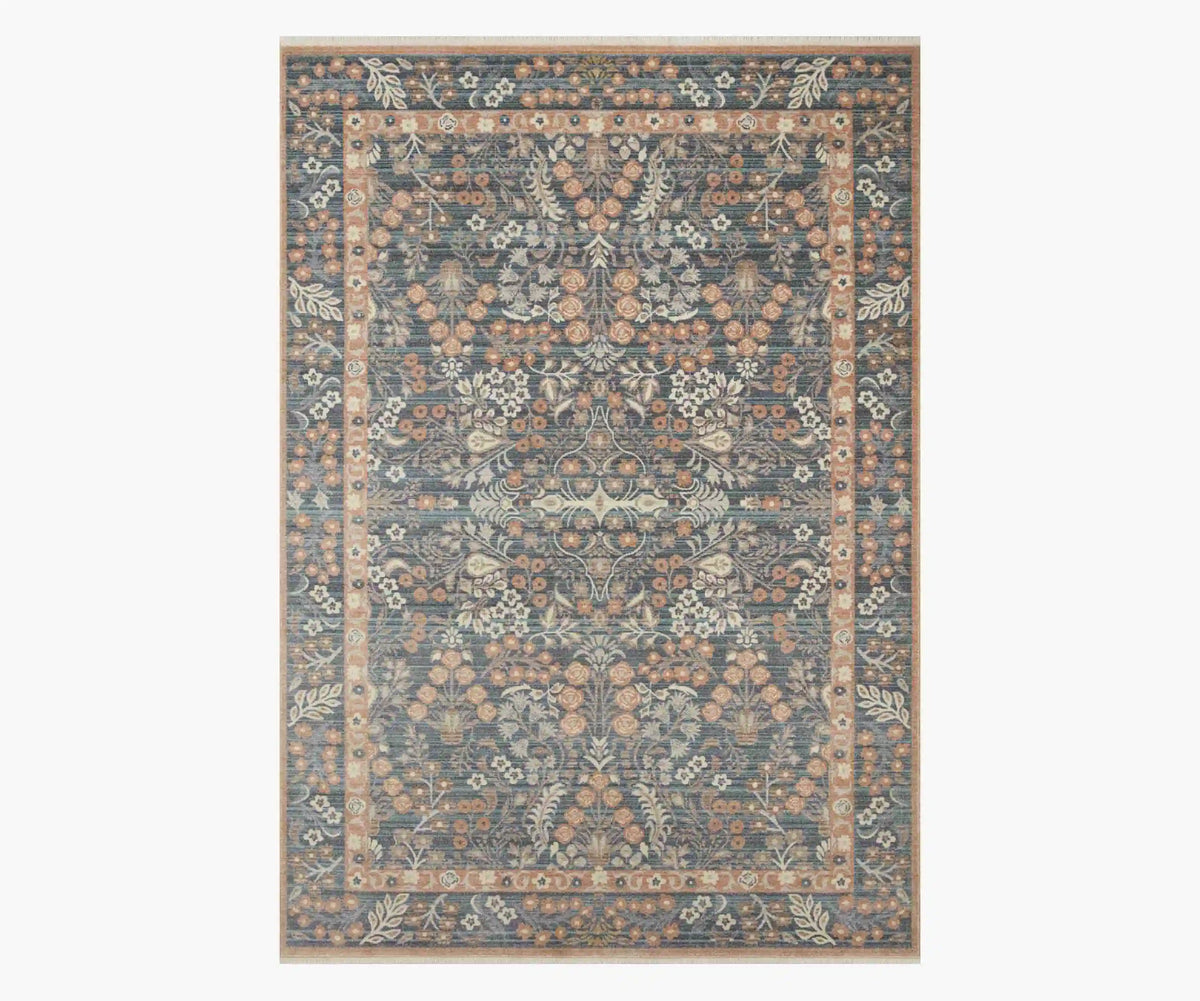 Holland Lotte Power-Loomed Rug - Navy