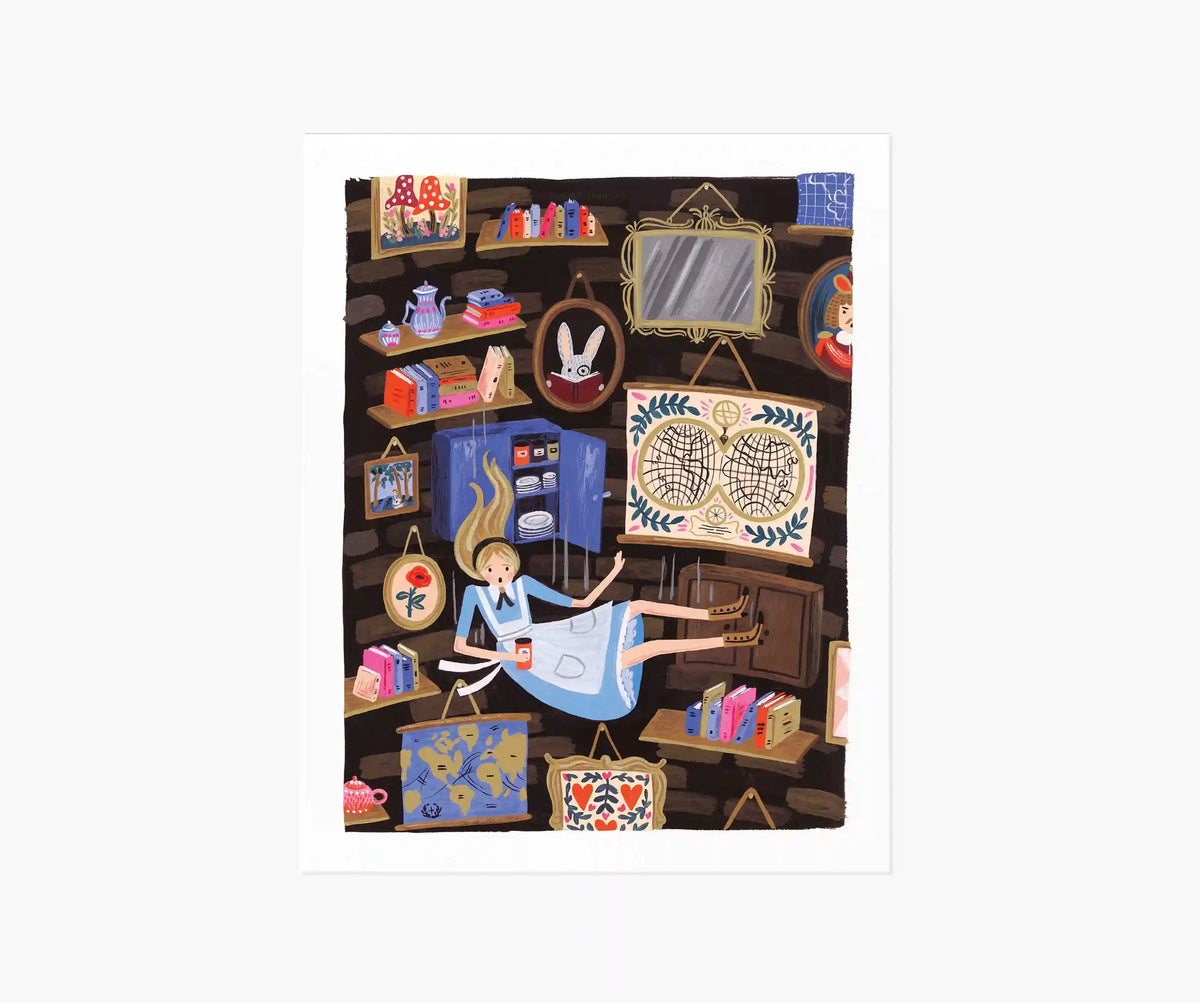 Alice Falling Art Print