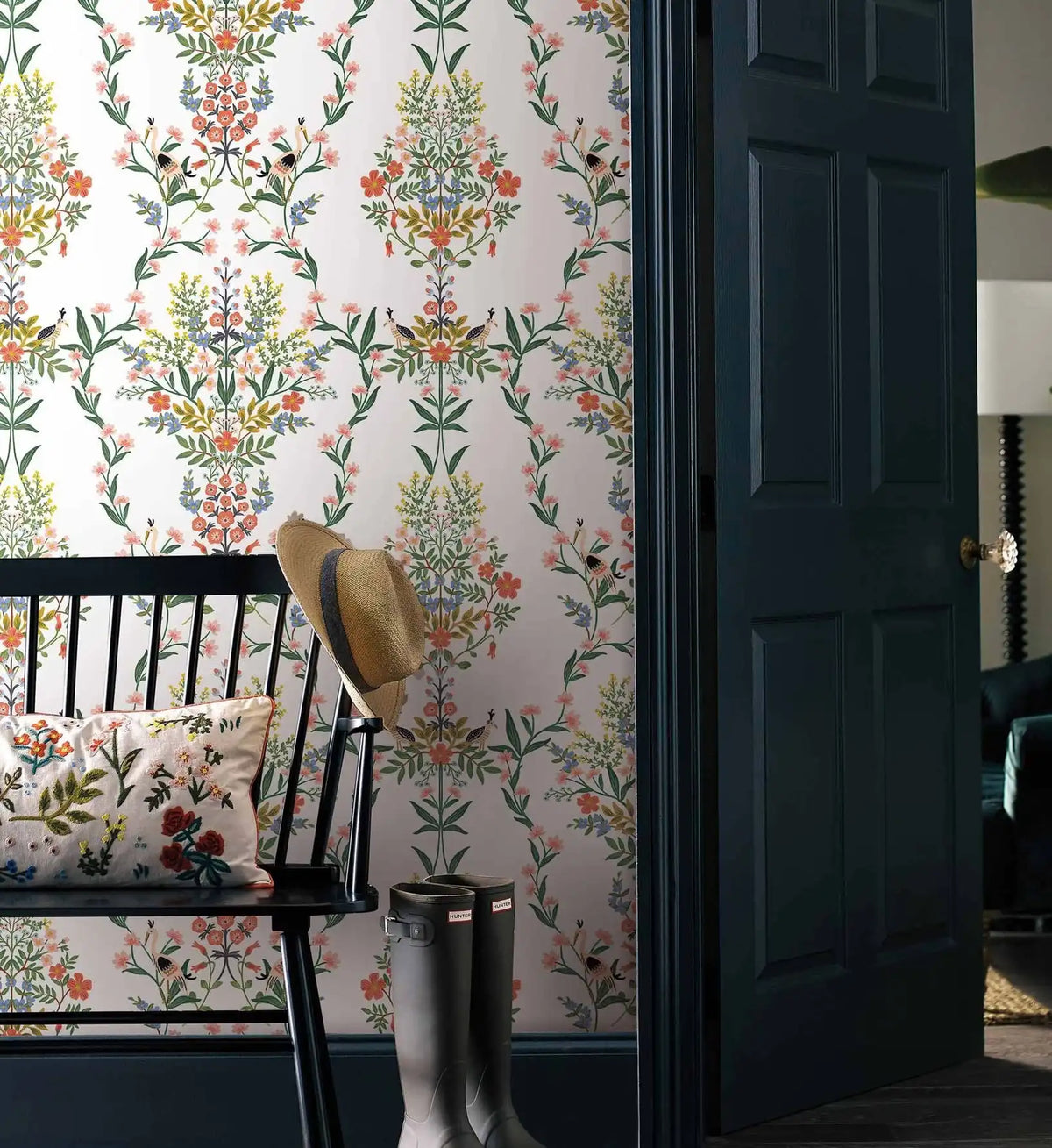 Luxembourg Peel & Stick Wallpaper - White Multi
