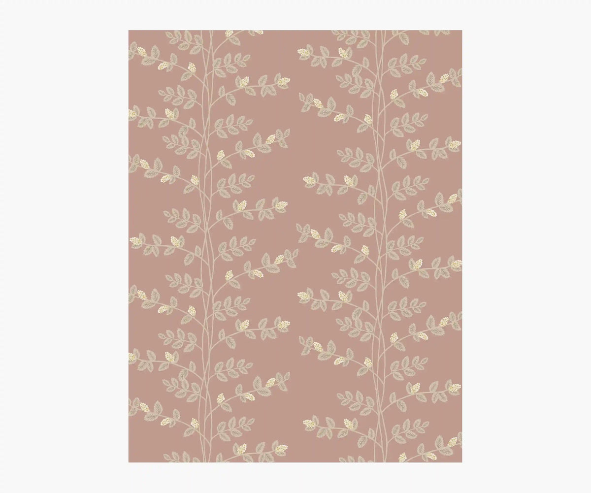 Climbing Vines Wallpaper Sample - Rose
