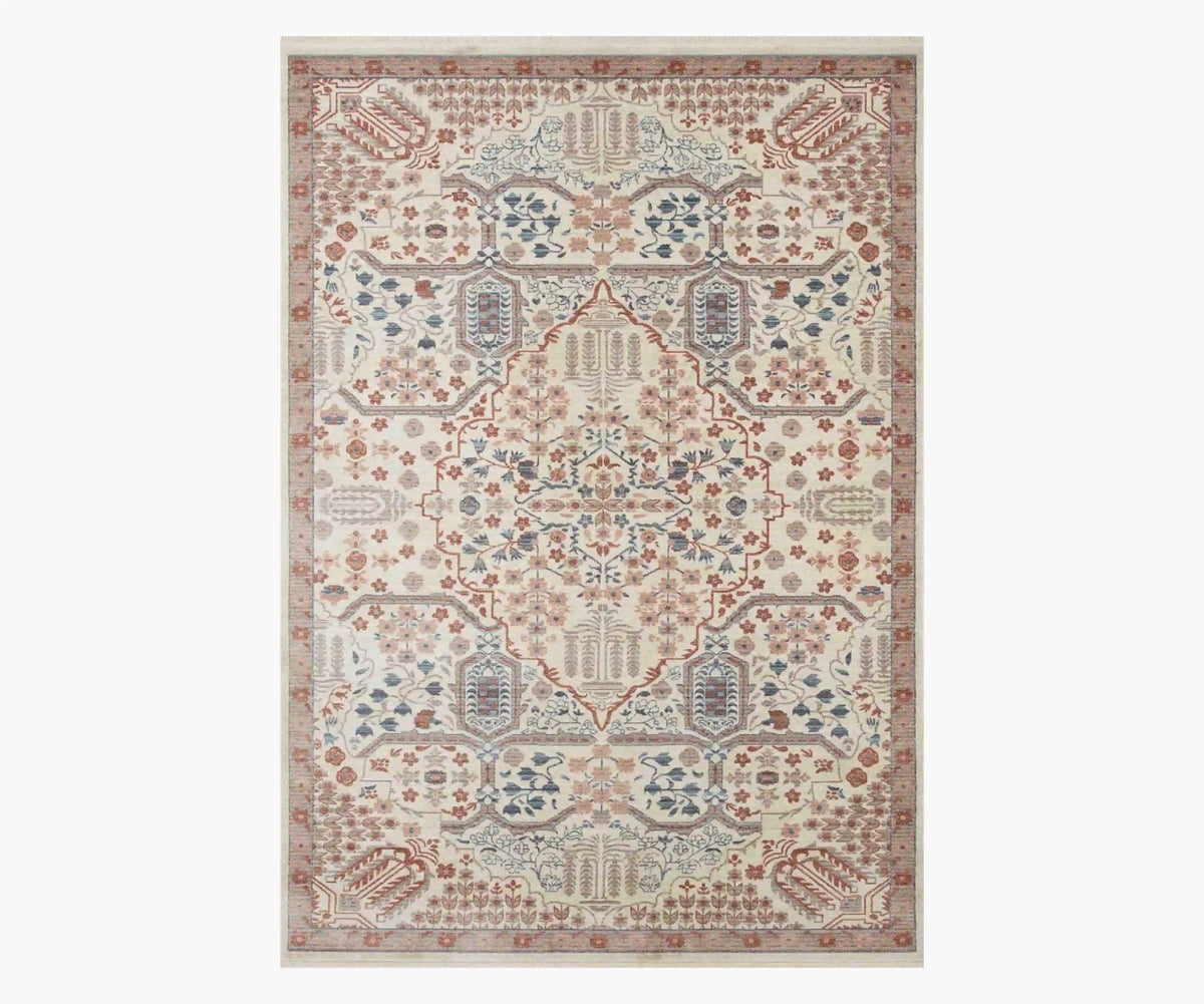 Holland Isa Power-Loomed Rug - Rust