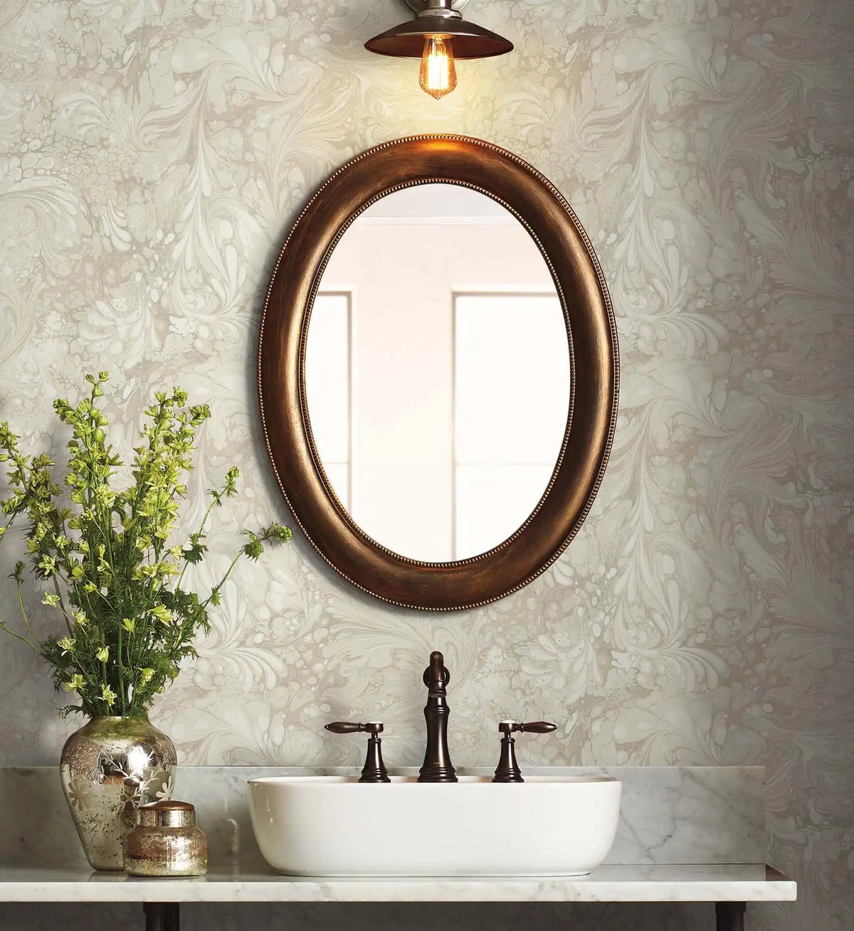 Florence Wallpaper - Linen