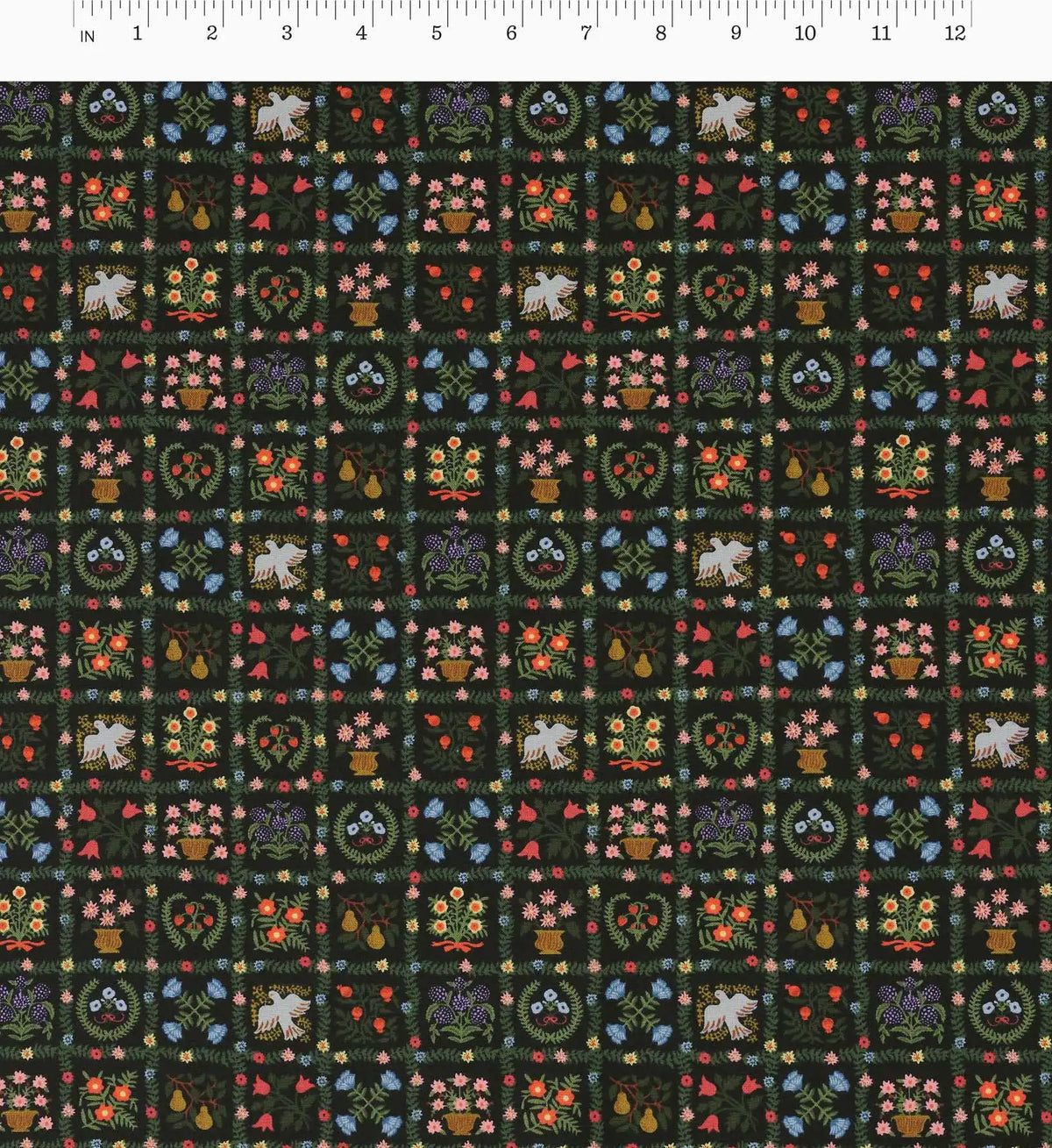 Helena Cotton Fabric - Black