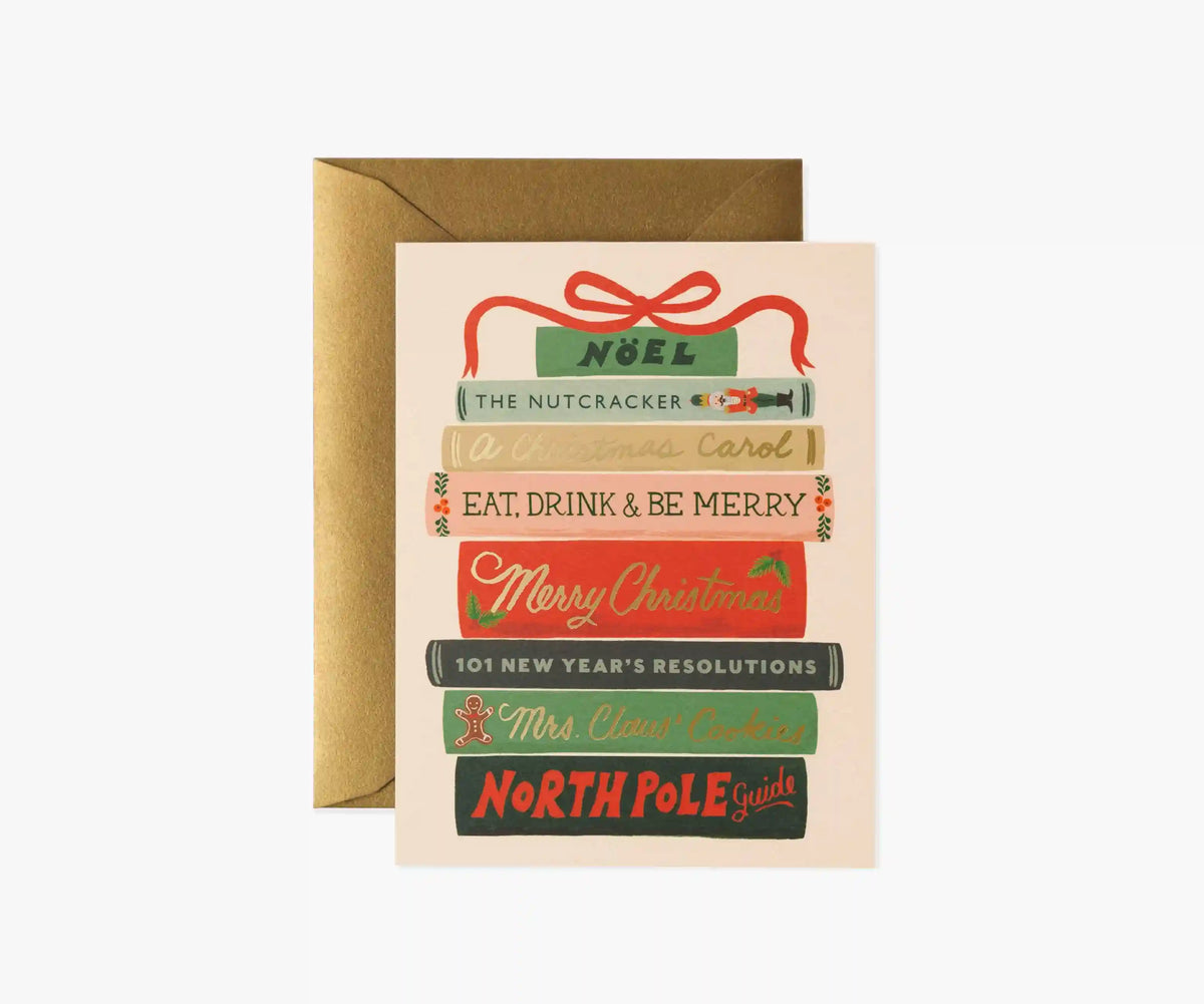 Holiday Books Holiday Card - Single Card