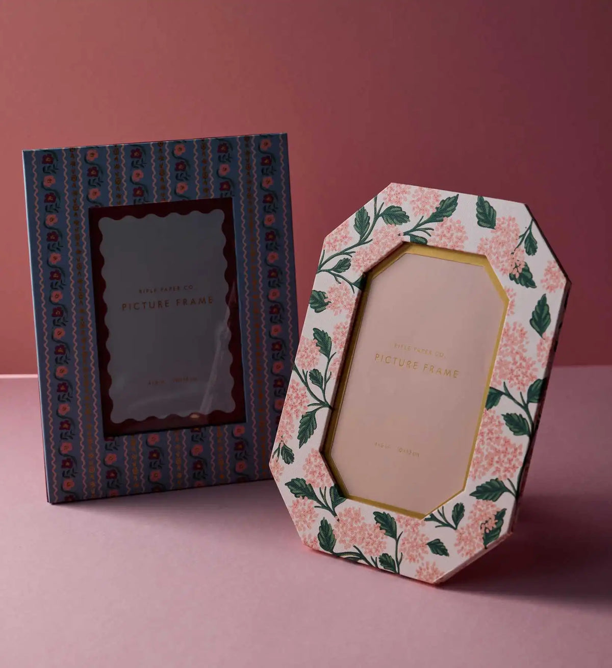Paper Wrapped Picture Frame - Pink Hydrangea