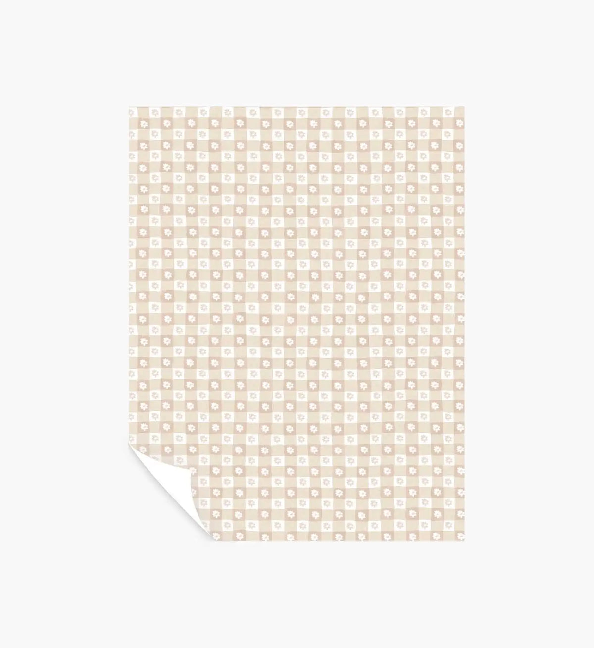 Daisy Gingham Peel & Stick Wallpaper Sample - Blush