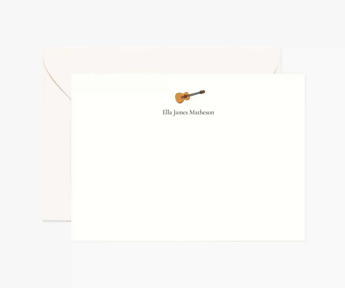 Arts Personalized Stationery  - Guitar