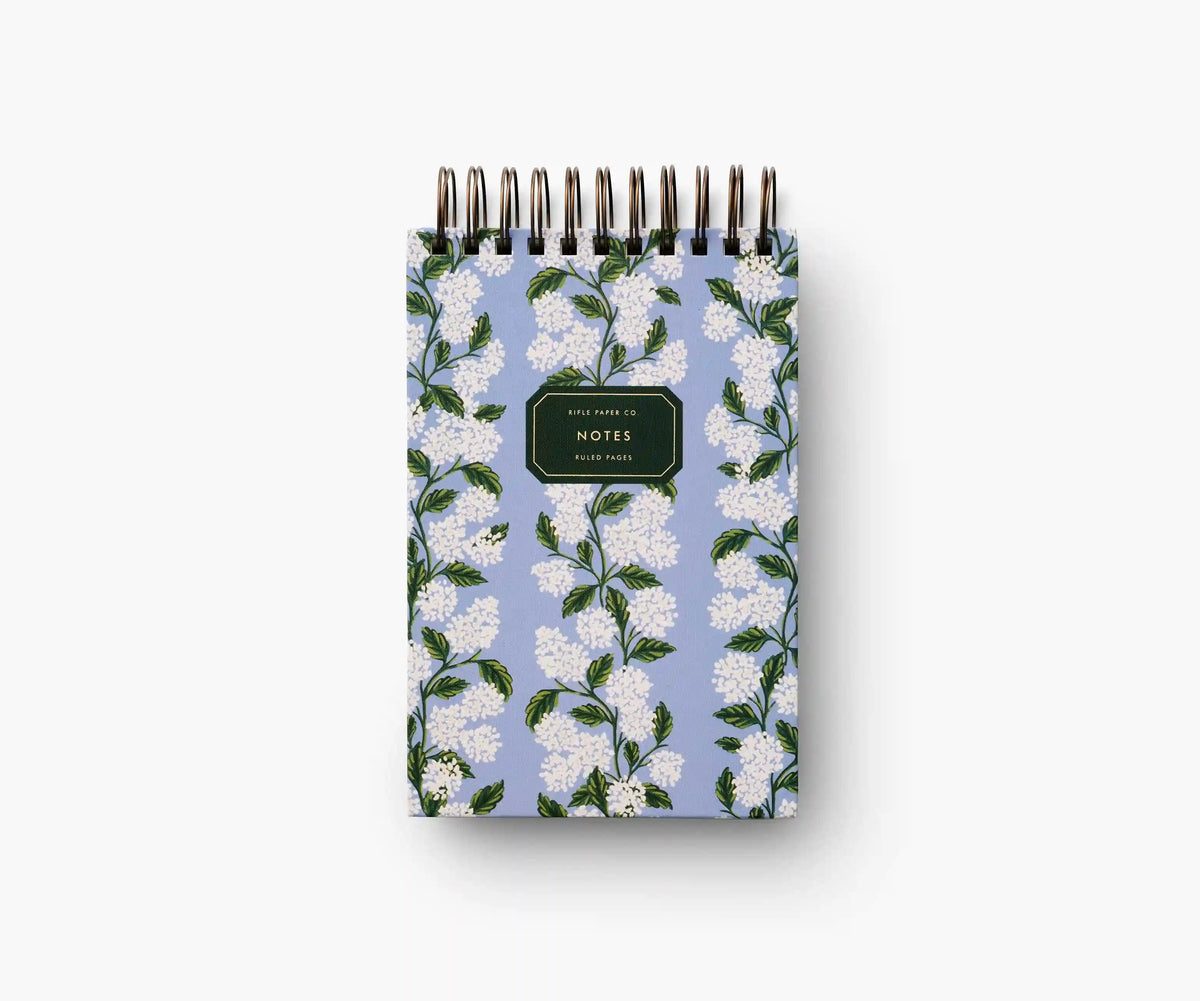 Desktop Spiral Notepad - Hydrangea