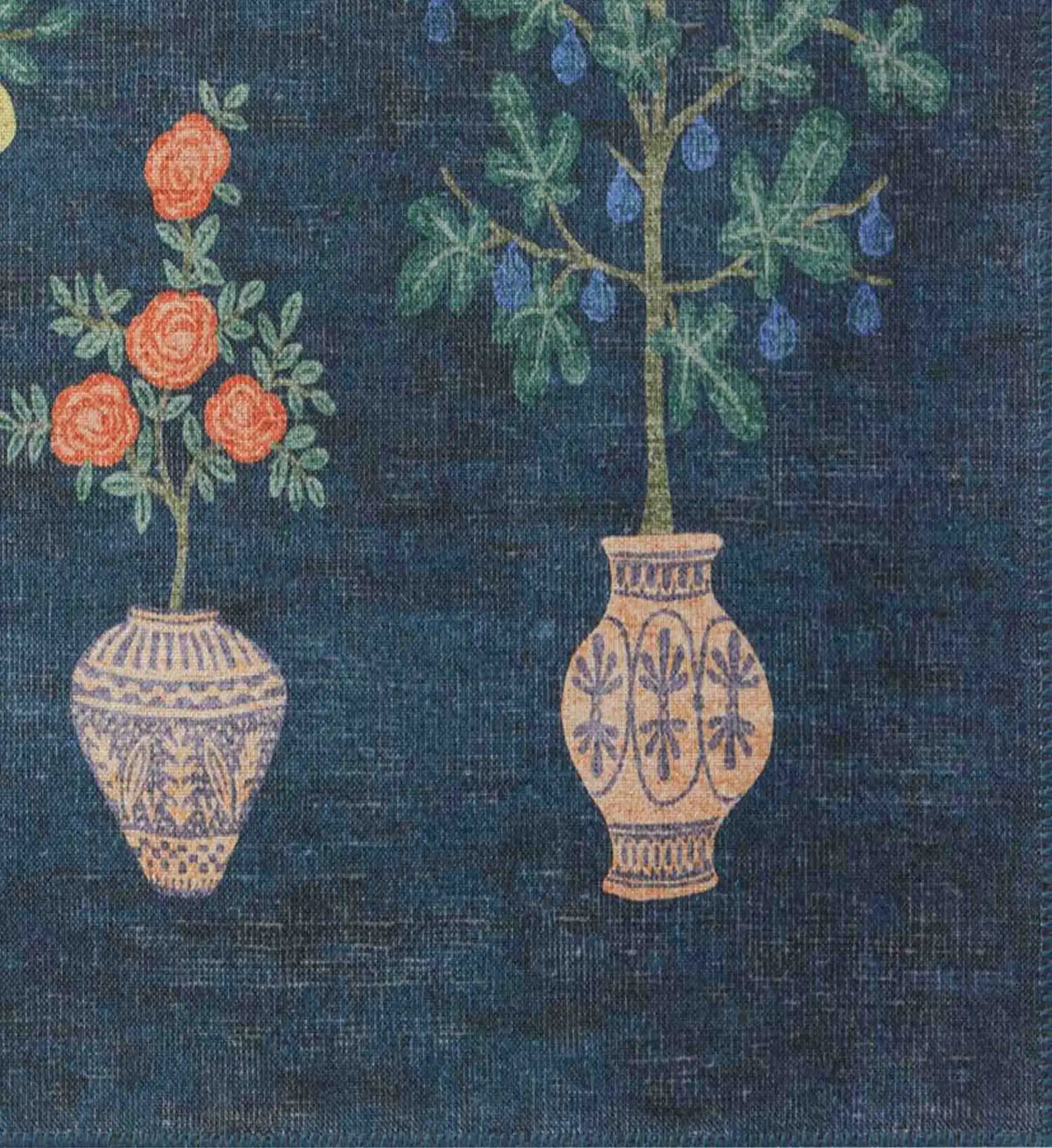 Atelier Topiary Non-Slip Rug - Indigo