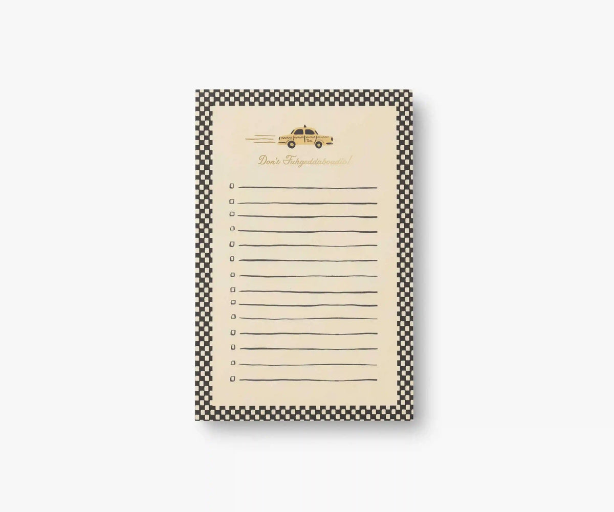 Checklist Notepad - Taxi