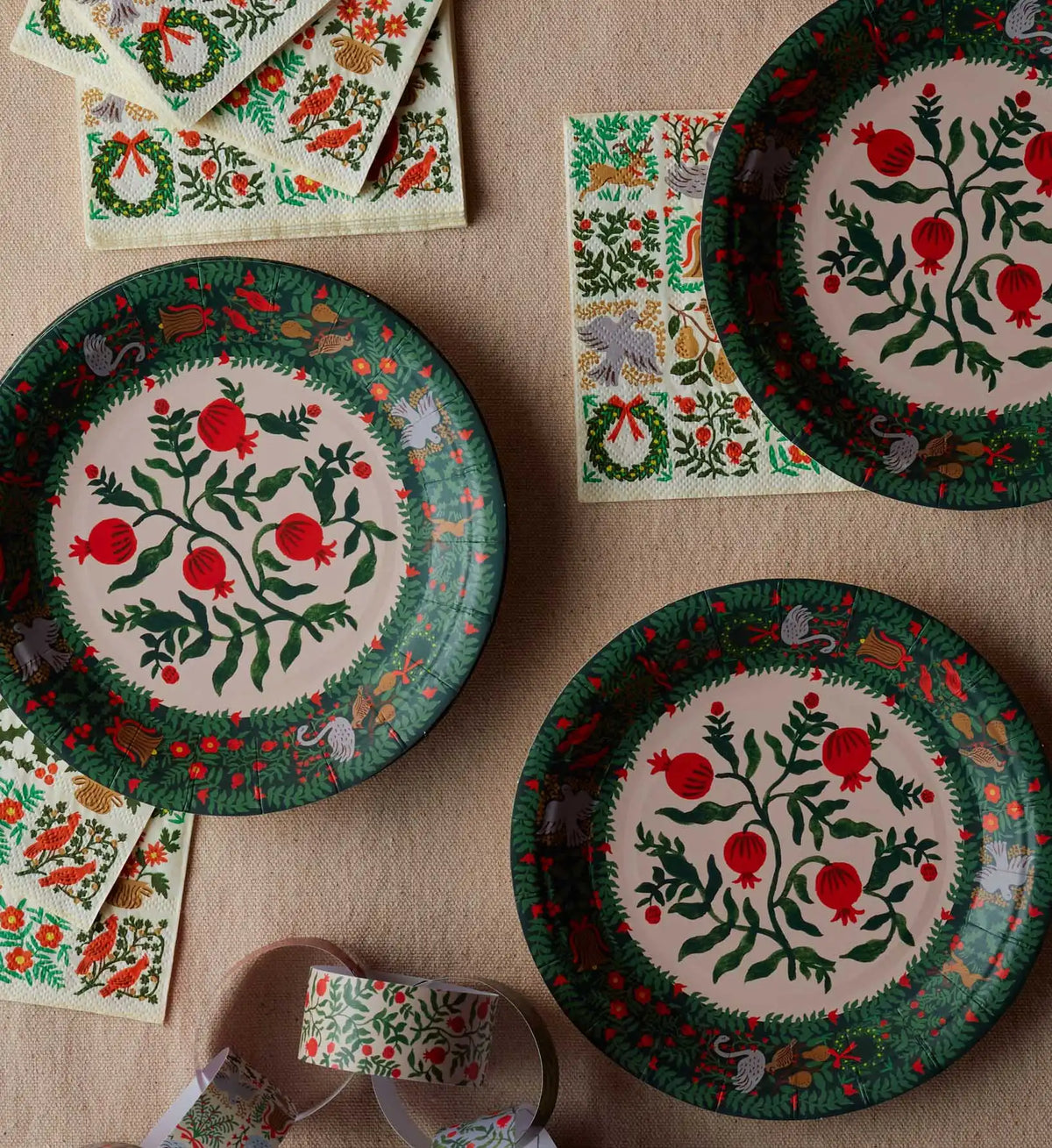 Small Paper Plates - Christmastide