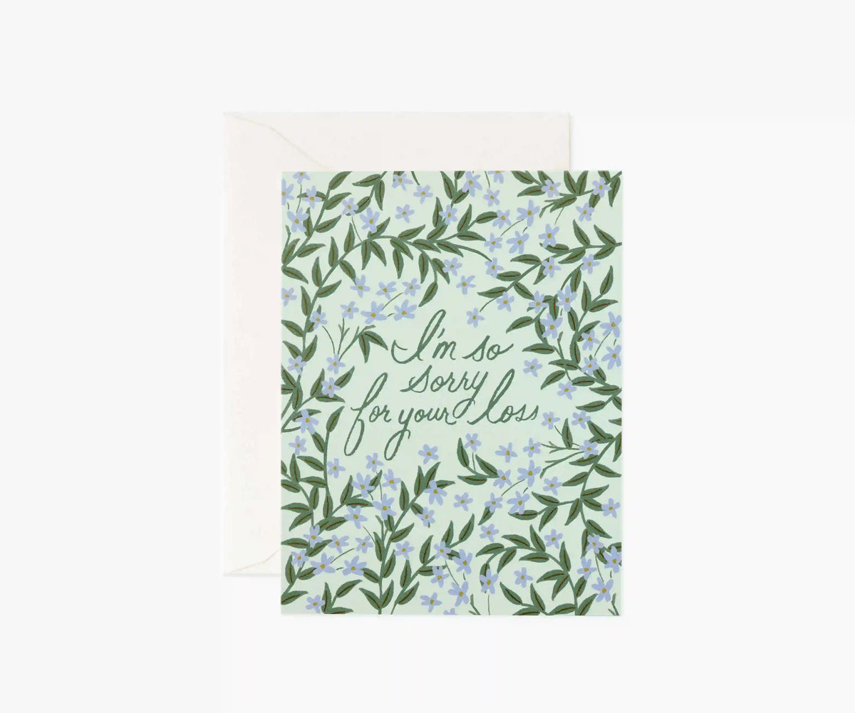 Laurel Sympathy Card - Single Card
