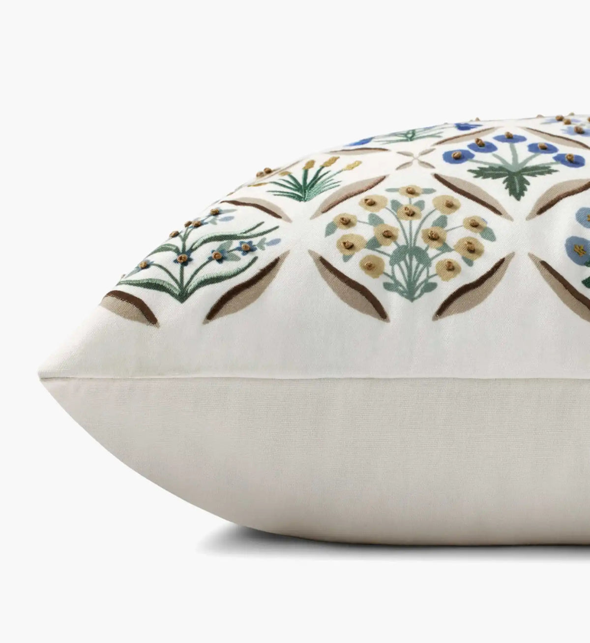Estee Embroidered Pillow - Cream