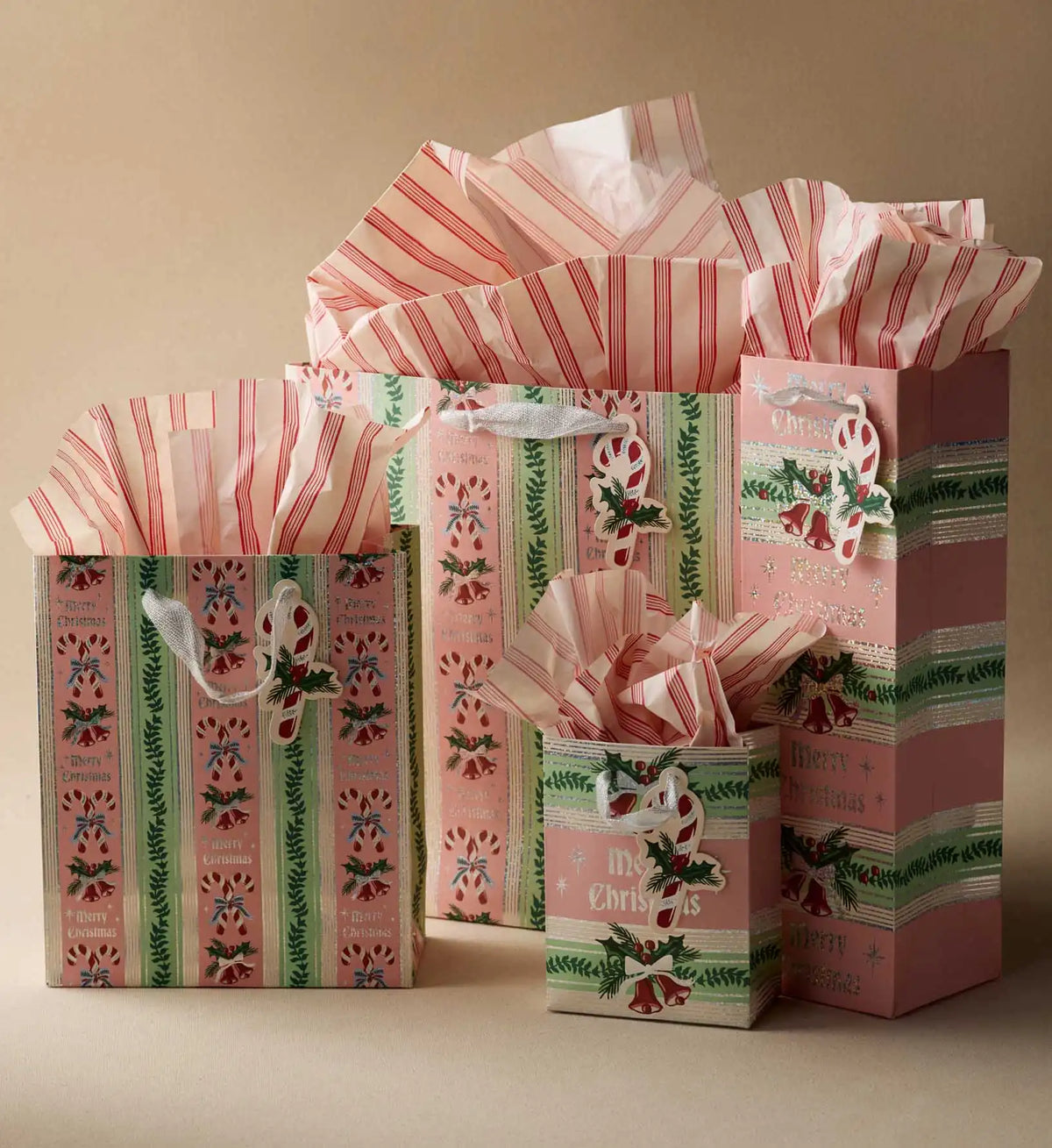 Candy Cane Stripe Small Gift Bag