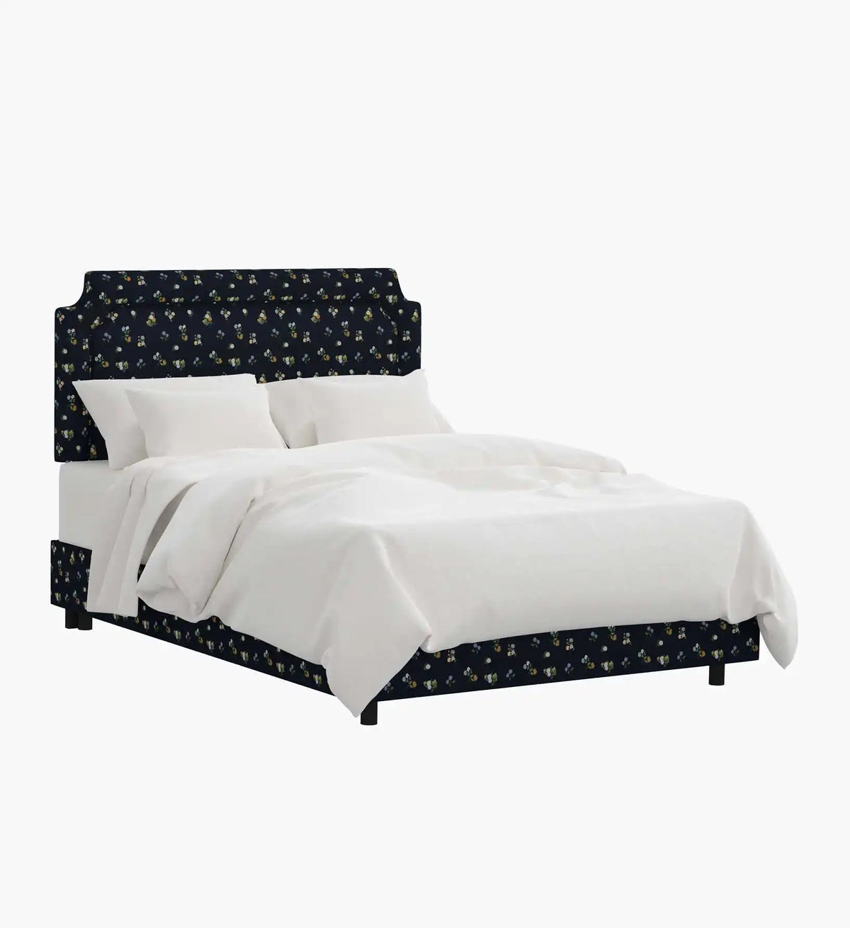 Hampton Bed - Ditsy Dahlia Navy