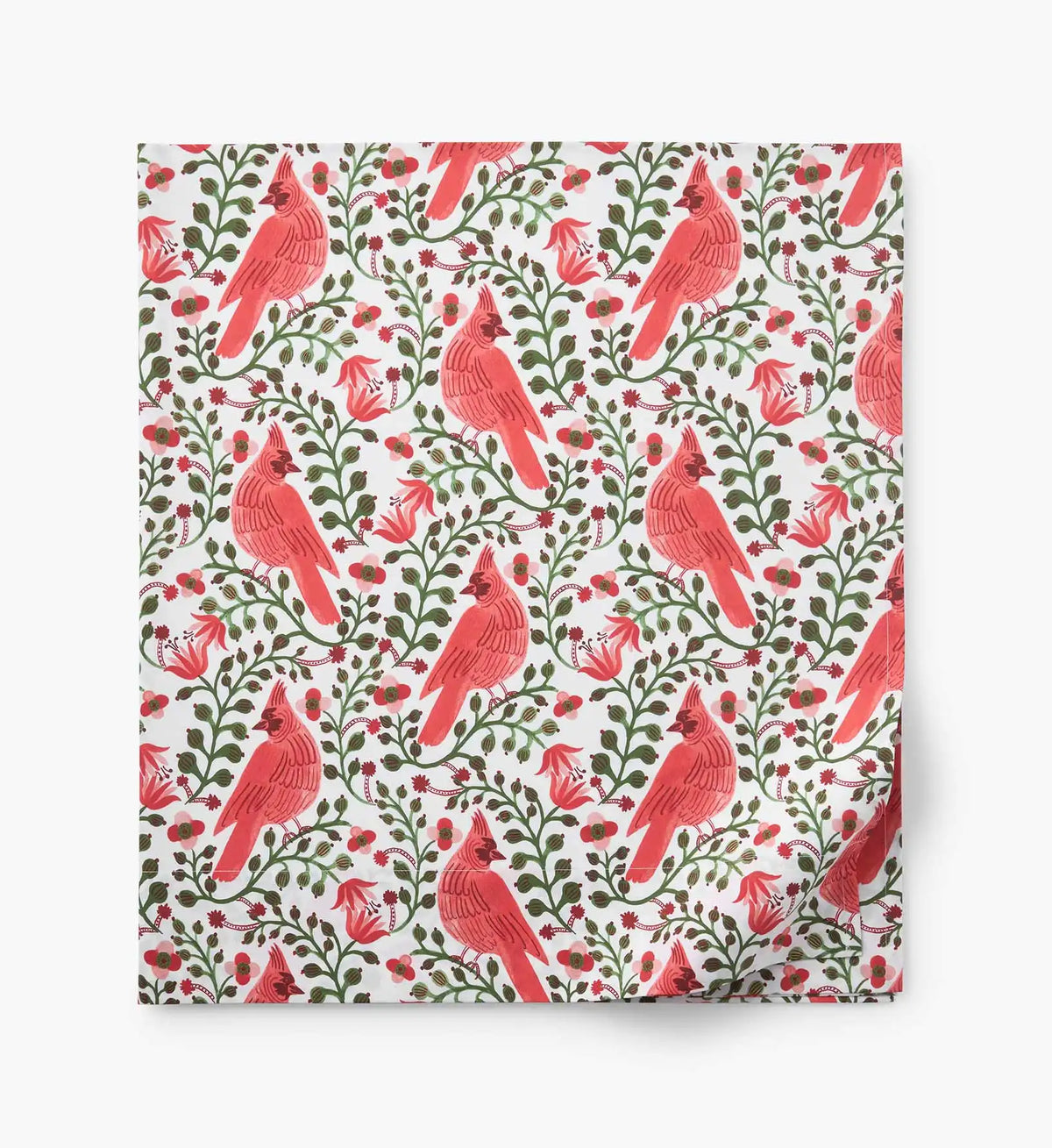 Percale Flat Sheet - Cardinals