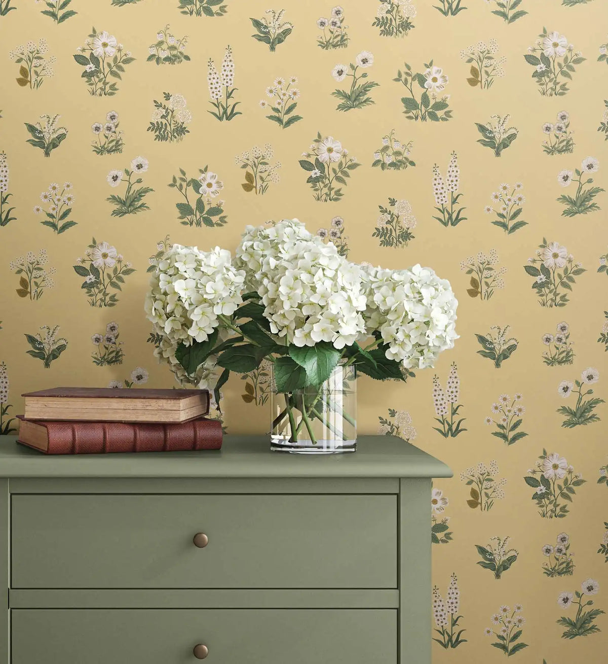 Botanical Wallpaper - Gold