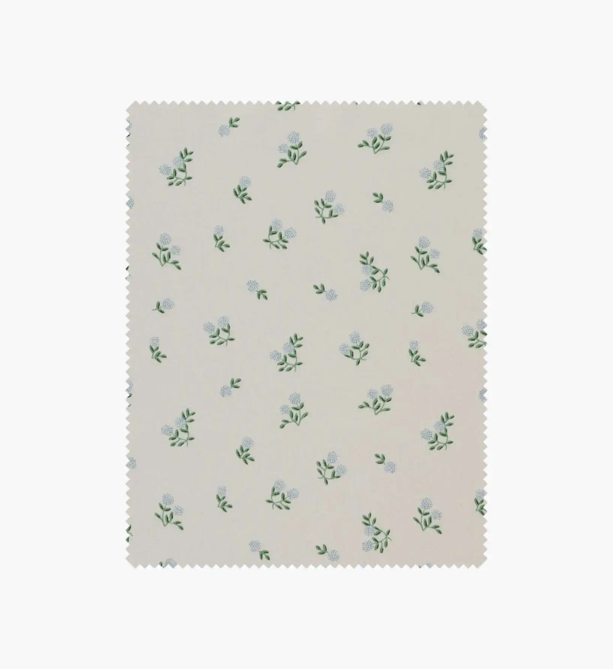 Ditsy Hydrangea Cotton Fabric - Cream