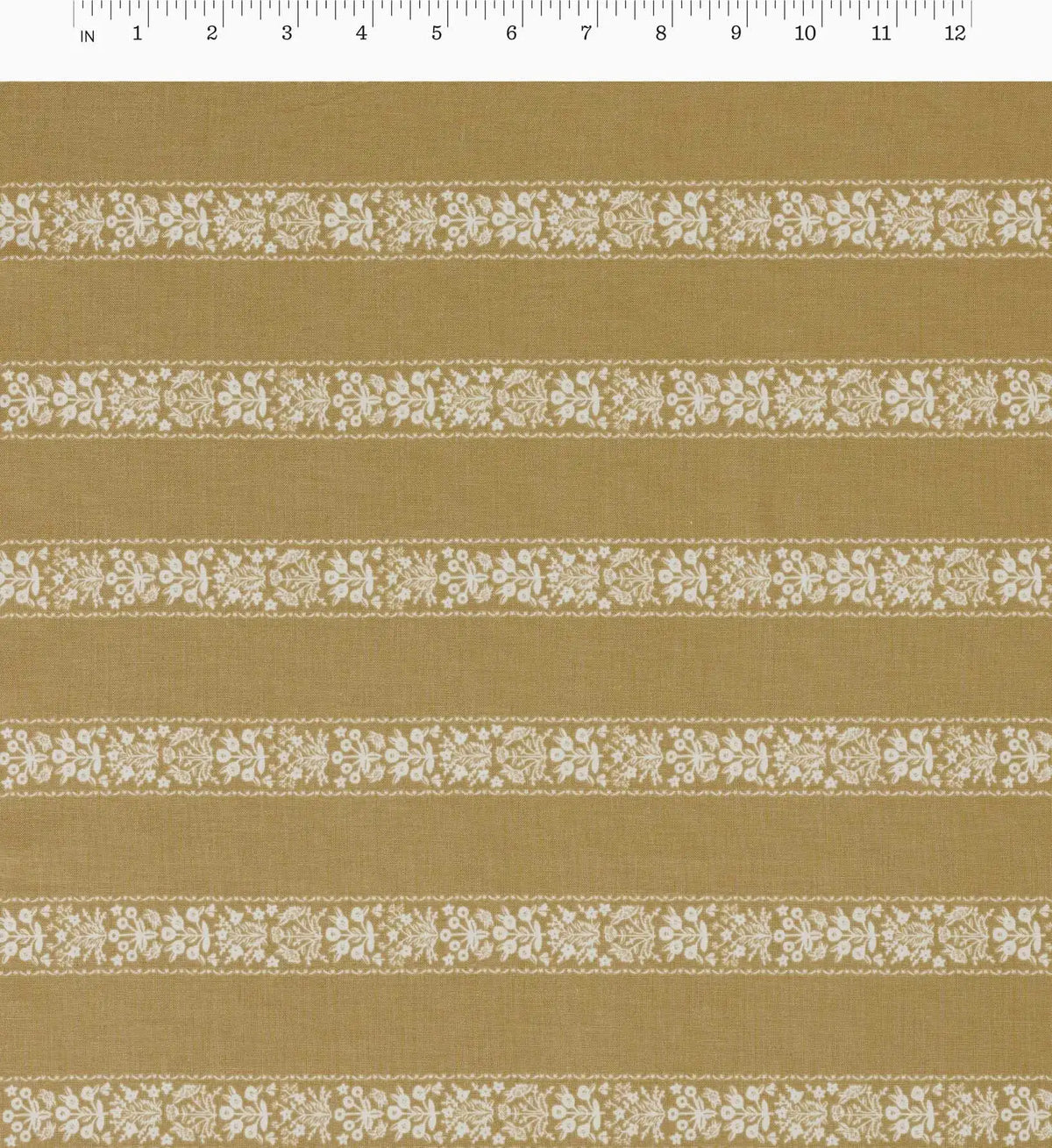 Estee Stripe Cotton Fabric - Orche