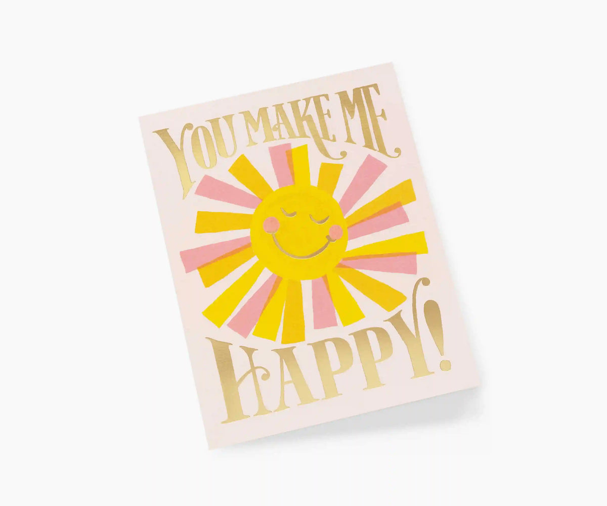 You Make Me Happy Love & Friendship Card - Single Card