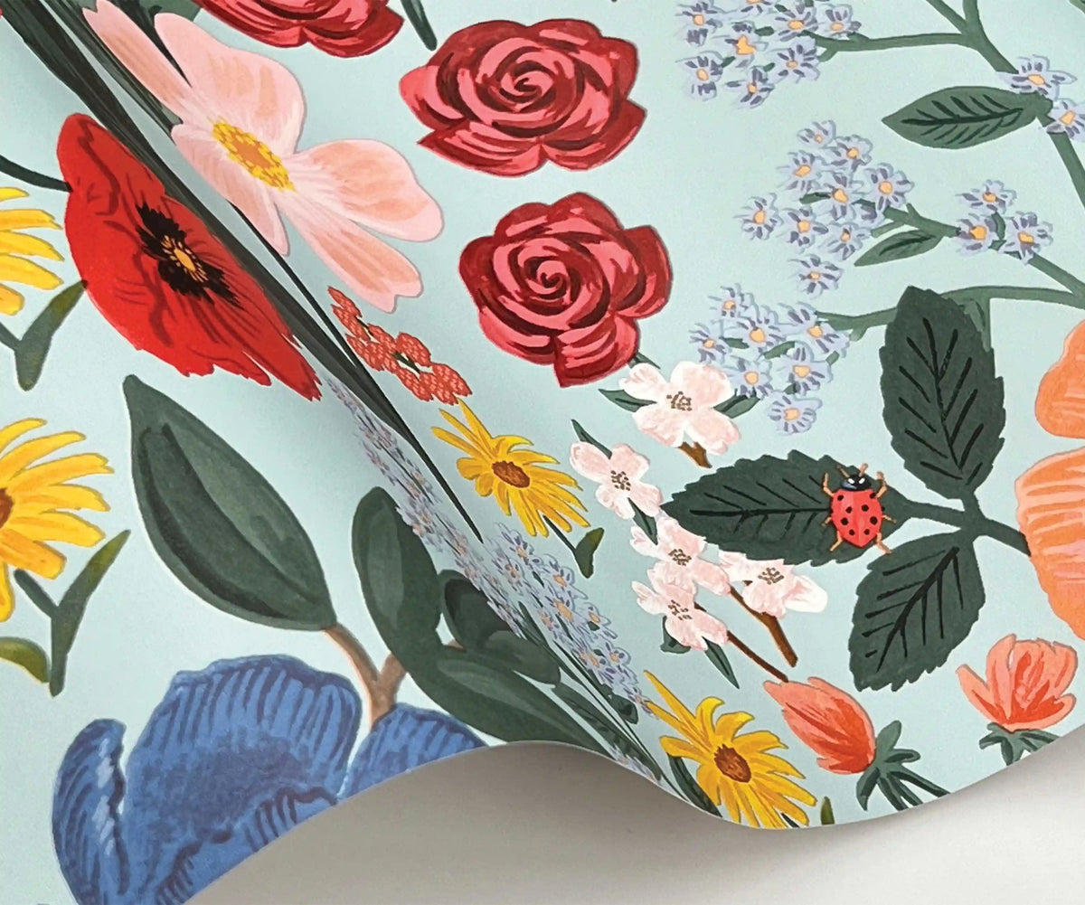 Blossom Wallpaper Sample - Light Blue