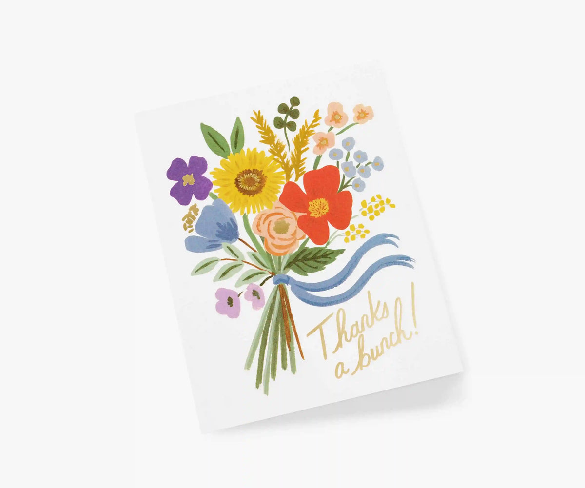 Thanks a Bunch Thank You Card - Single Card