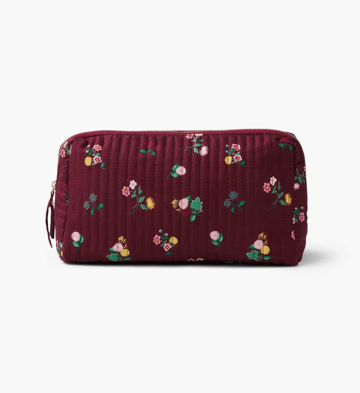 Quilted Large Cosmetic Pouch - Ditsy Dahlia