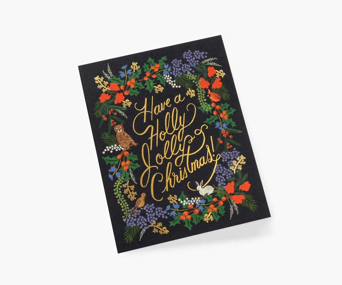 Holly Jolly Christmas Holiday Cards - Boxed Set