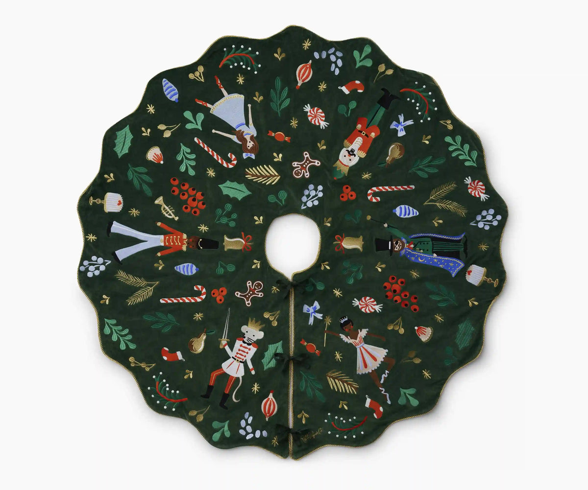 Embroidered Tree Skirt - Nutcracker