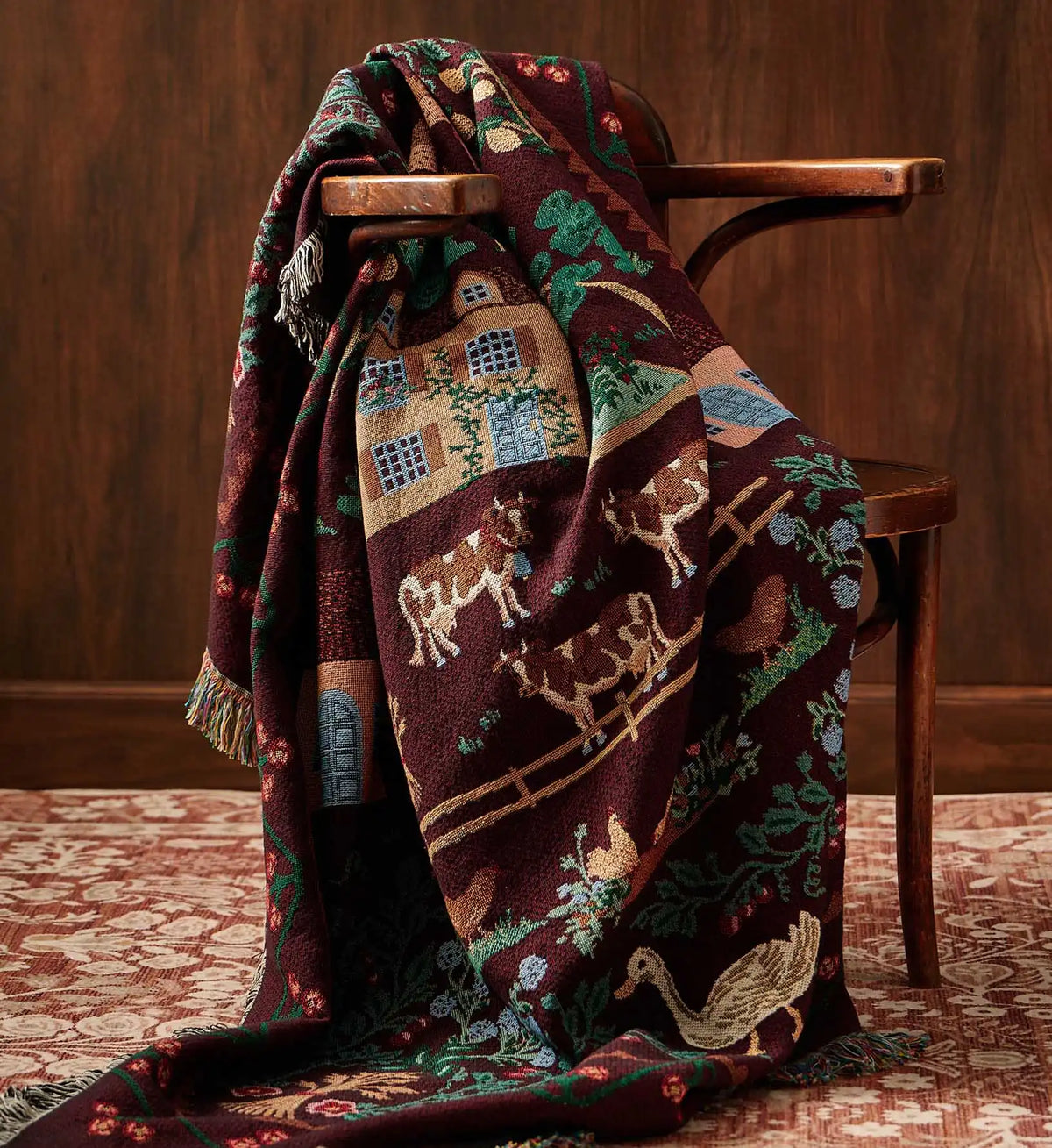 Woven Blanket - Country Farm