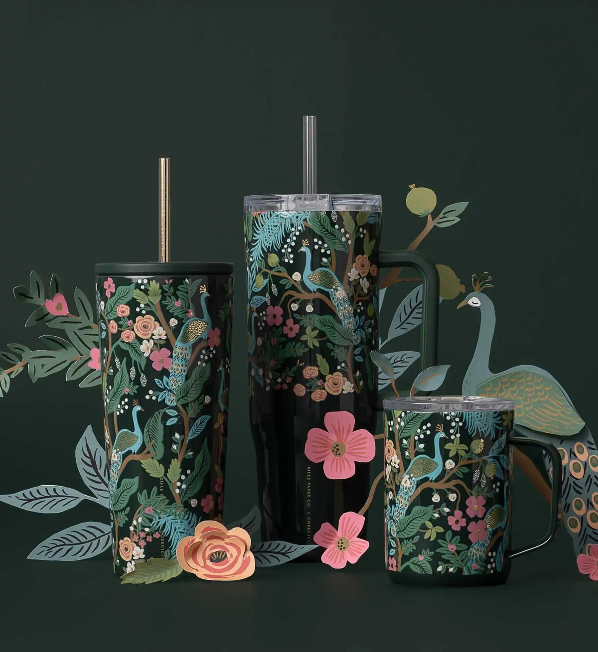 24 oz. Cold Cup - Peacock
