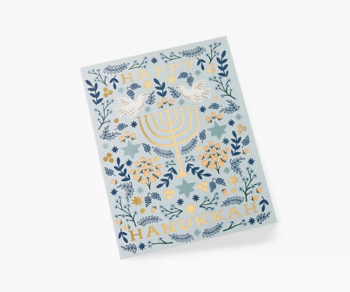 Hanukkah Menorah Hanukkah Card - Single Card