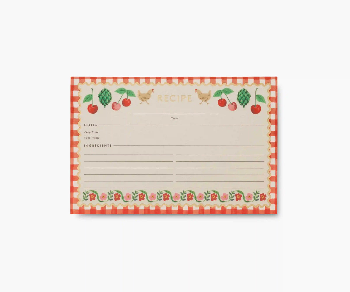 Recipe Cards - Cherry Farm