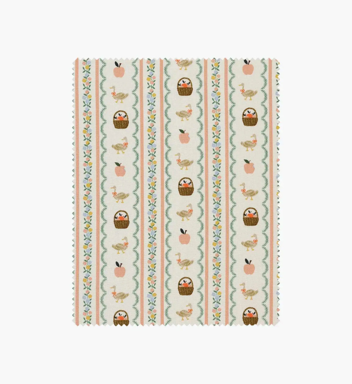 Farmhouse Stripe Canvas Fabric - Cream