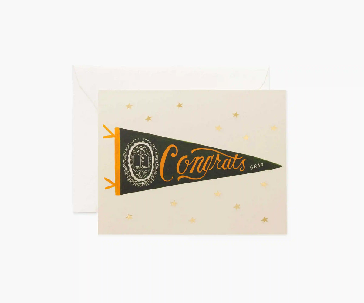 Congrats Pennant Congrats Card - Single Card