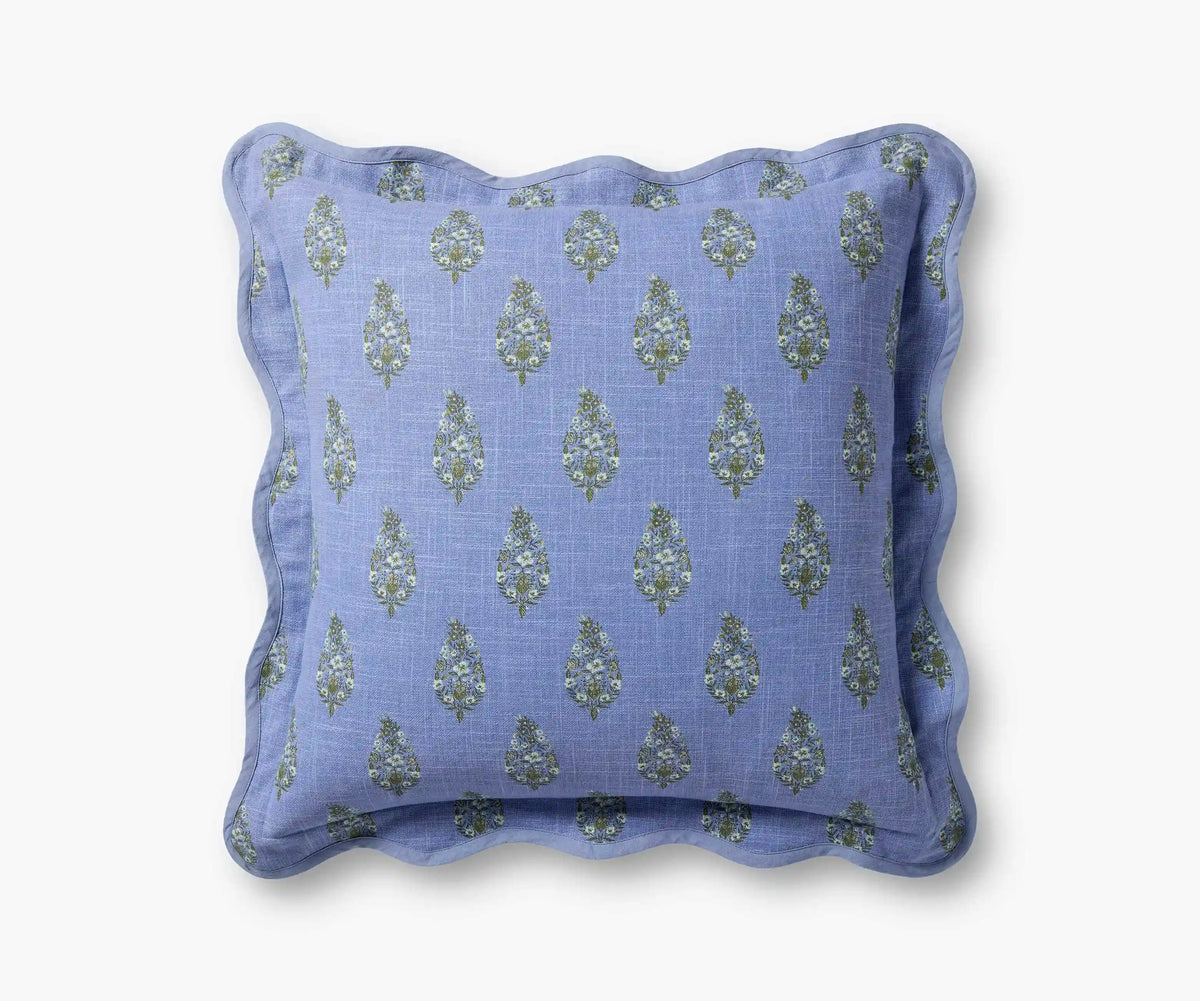 Paisley Pillow - Blue