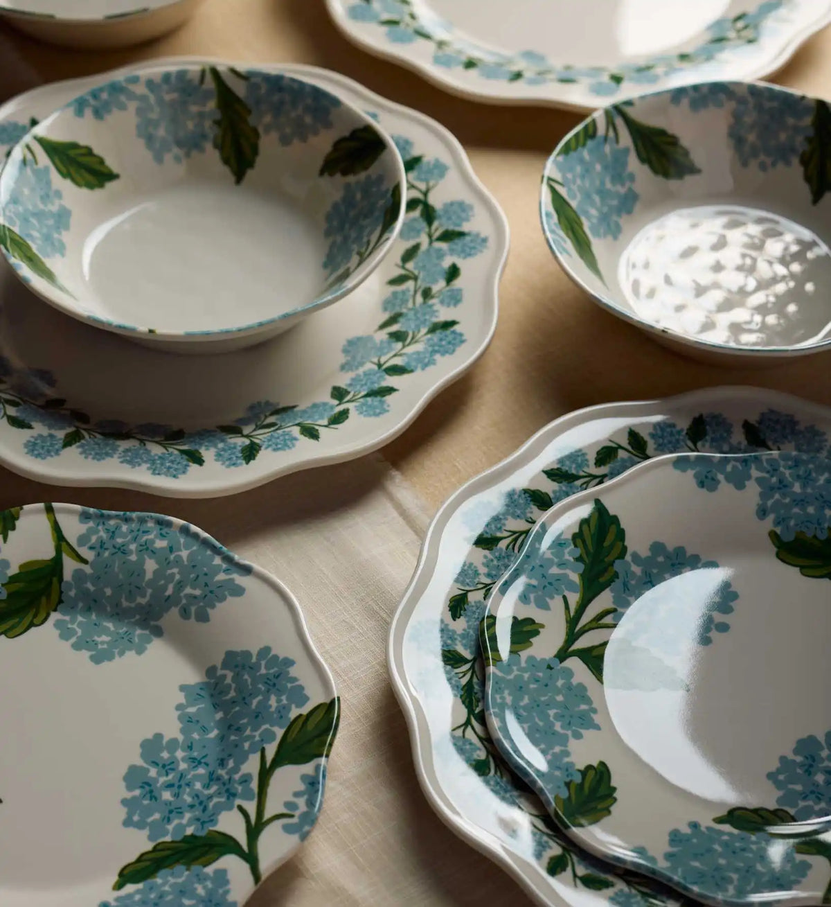 Melamine Assorted Bowls - Hydrangea
