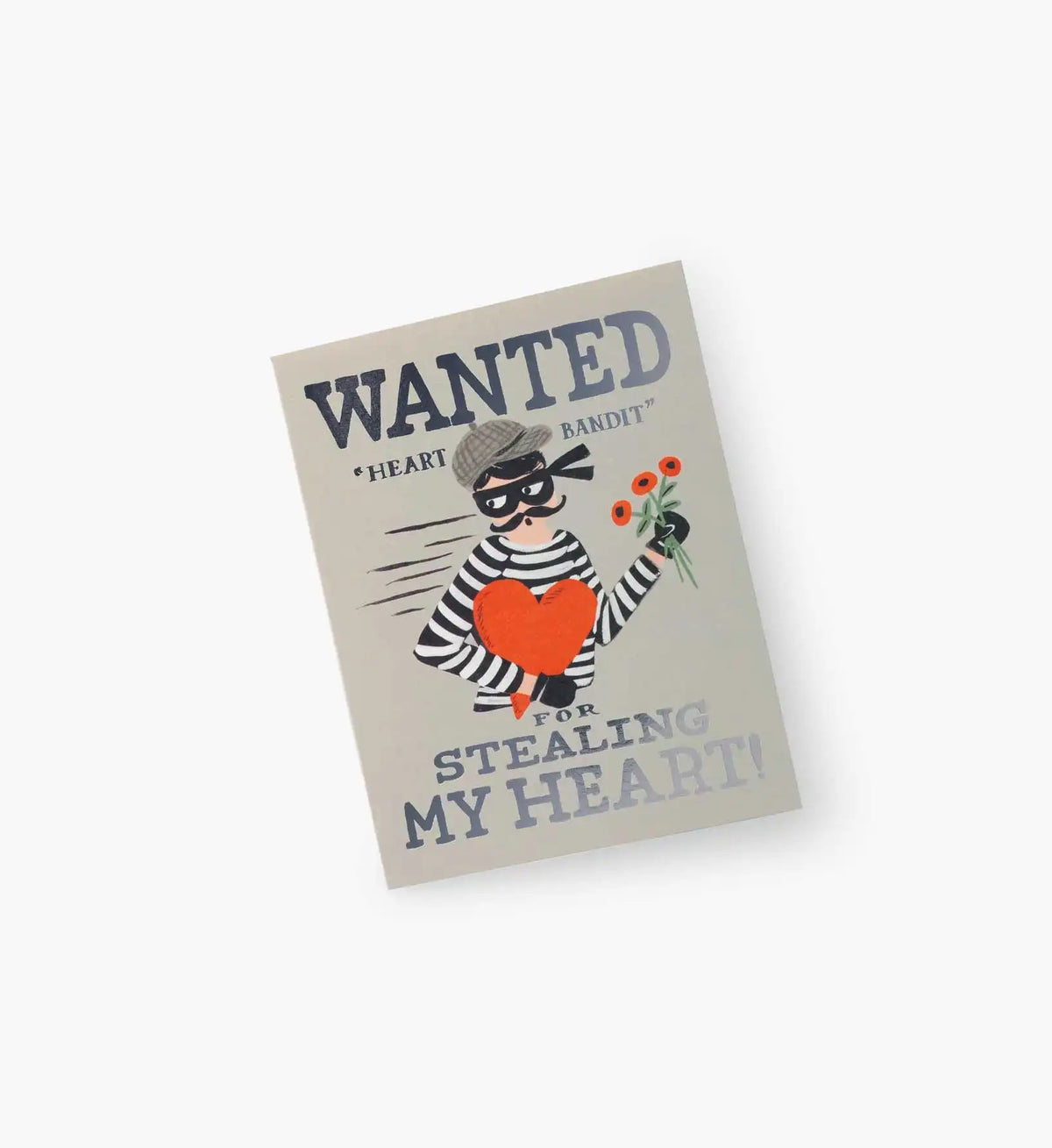 Heart Bandit Silver Love & Friendship Card - Single Card