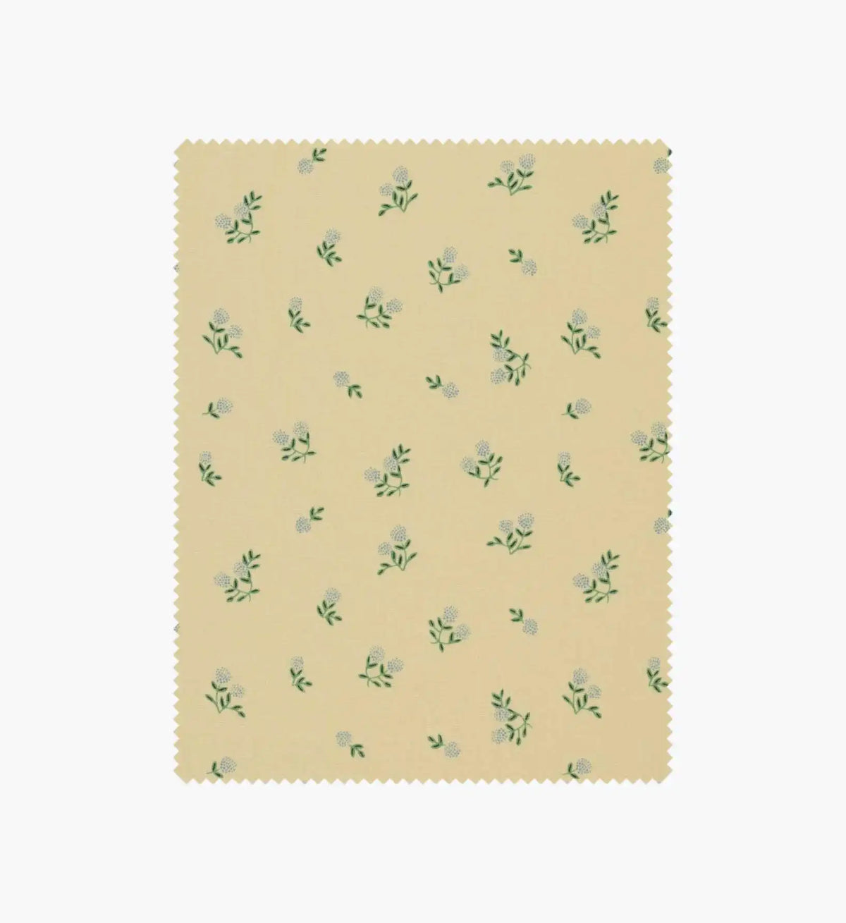 Ditsy Hydrangea Cotton Fabric - Butter