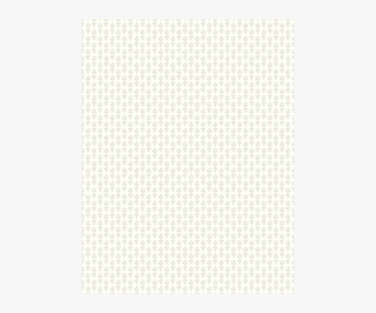 Petal Wallpaper Sample - White & Linen