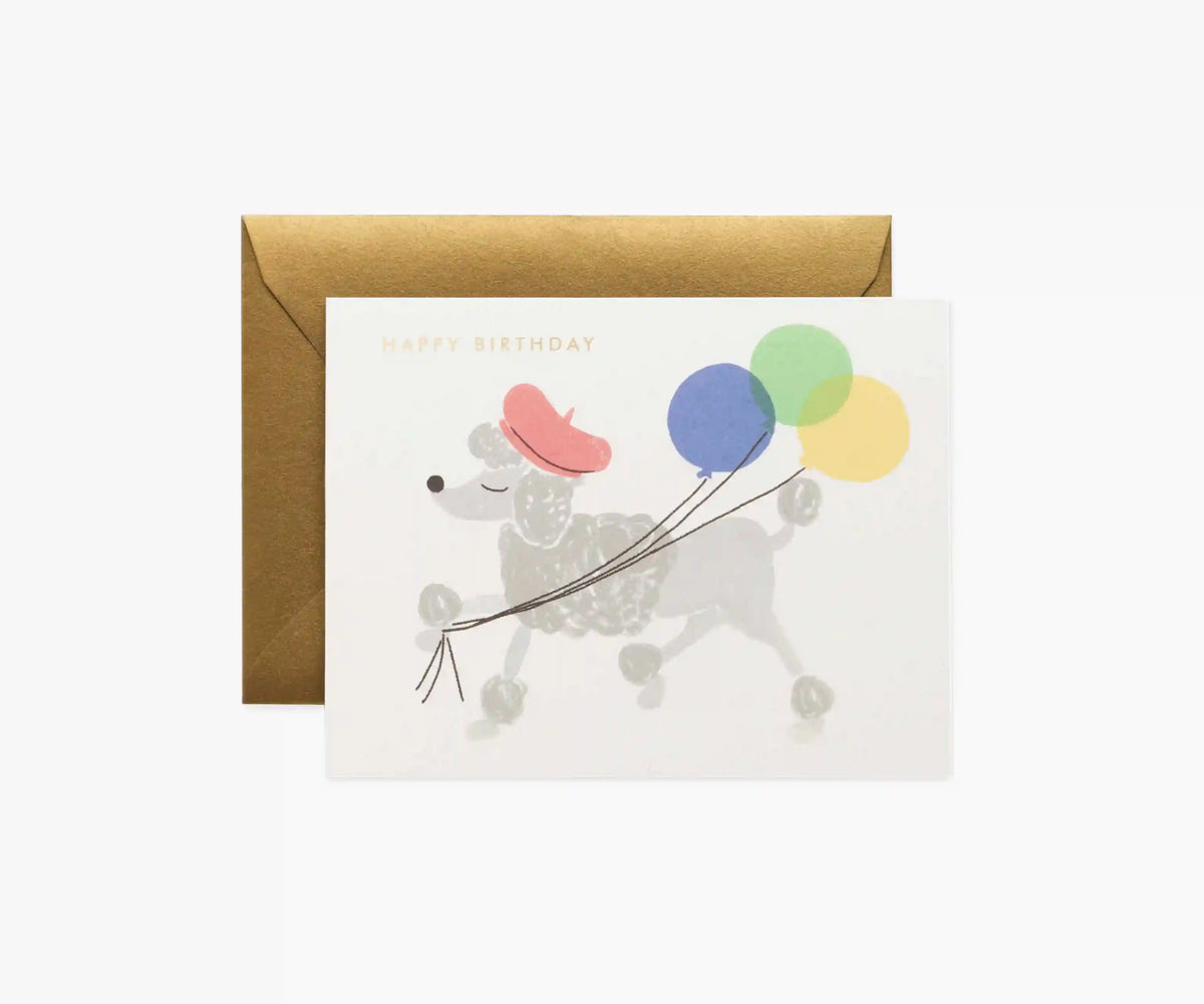French Poodle Birthday Cards - Boxed Set