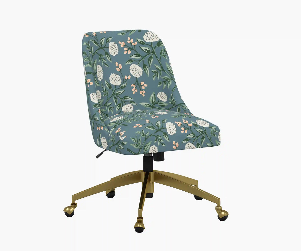 Oxford Desk Chair - Peonies