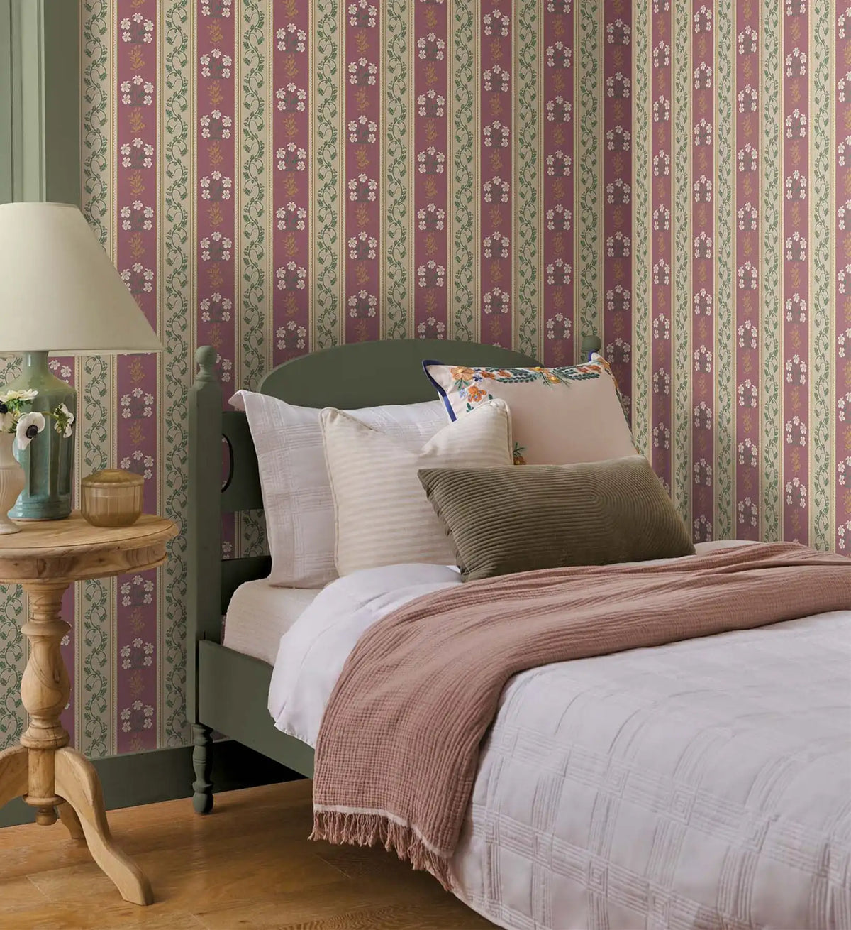 Portico Wallpaper Sample - Burgundy