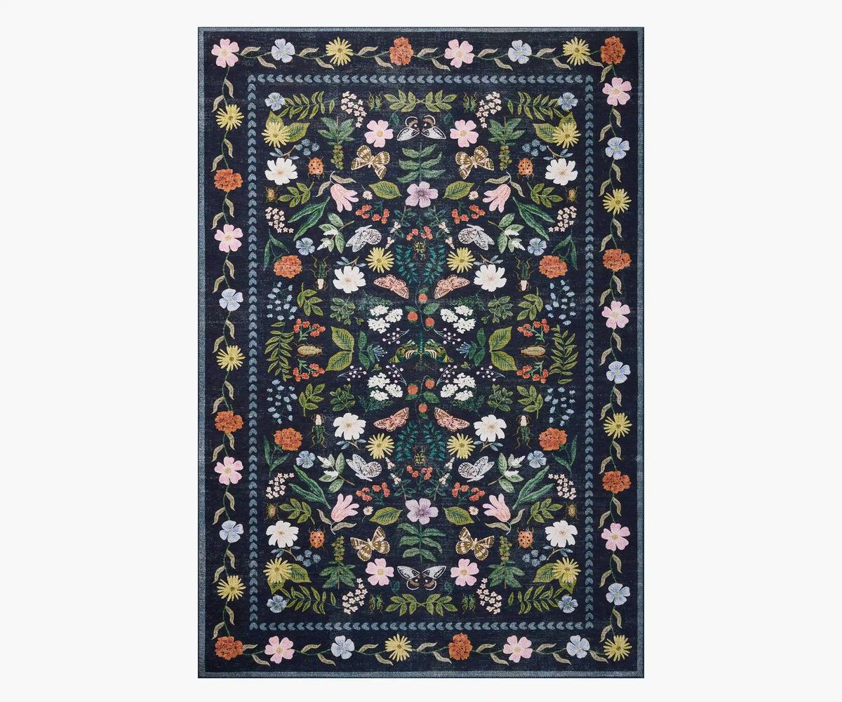 Canopy Curio Printed Rug - Charcoal