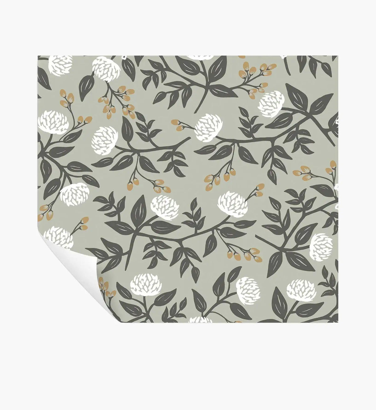 Peonies Peel & Stick Wallpaper - Smoke