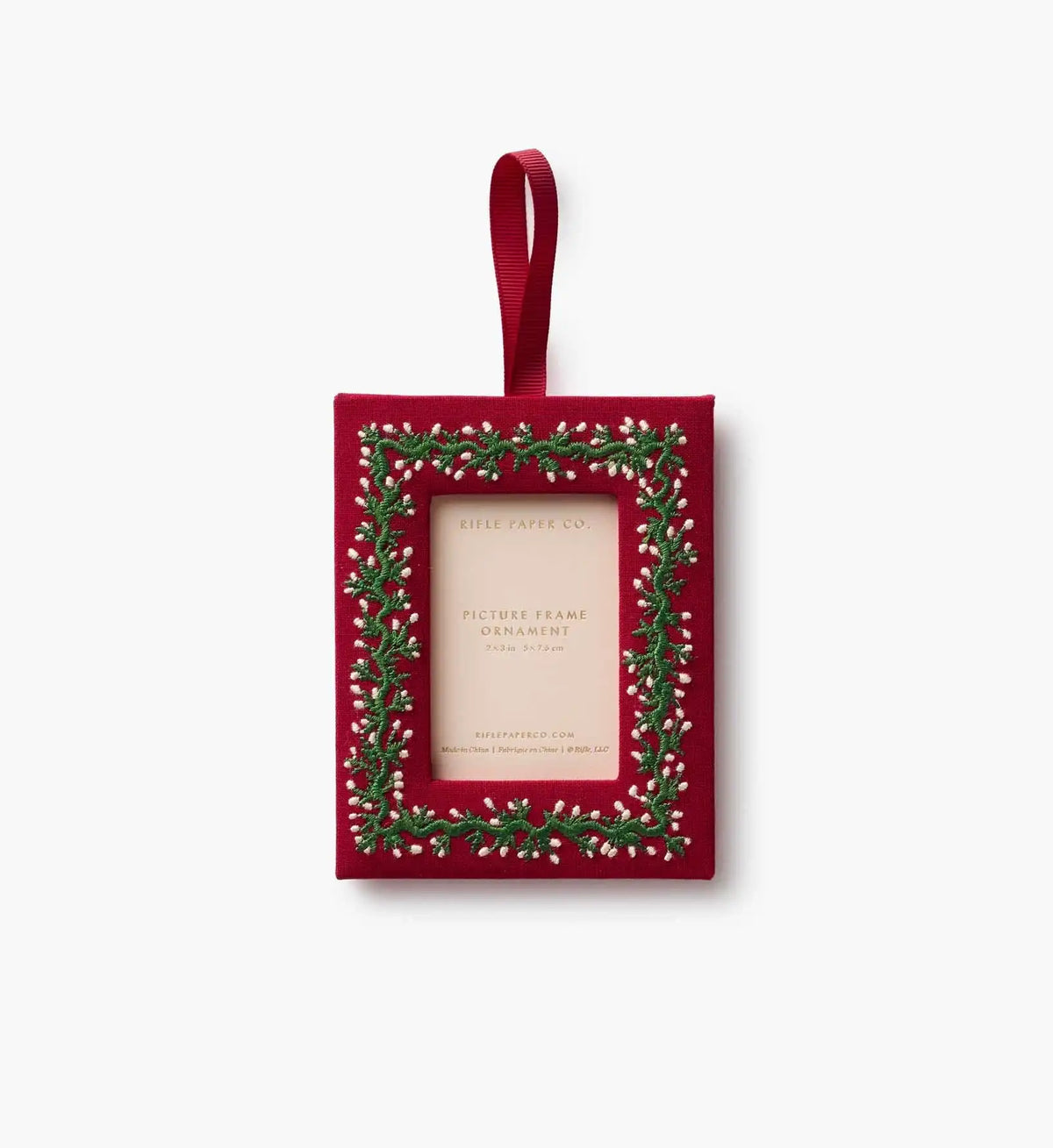 Embroidered Frame Ornament - Garland