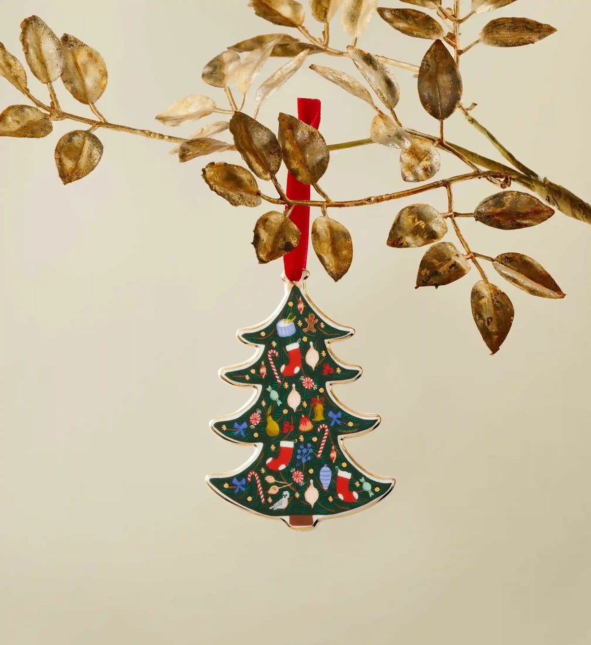Porcelain Ornament - Holiday Tree